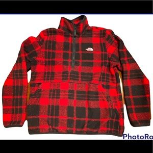 The North Face Flannel Pullover Men’s Lg Red/Black